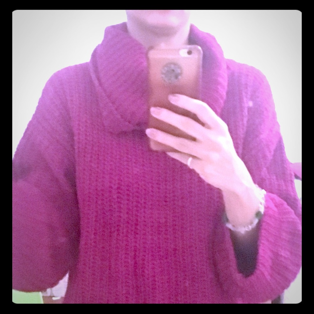 Purple chenille super soft sweater
